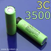 Аккумулятор 18650 Panasonic - 3500mAh/3С