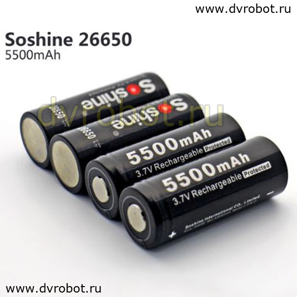 Аккумулятор Soshine 26650/5500/защита