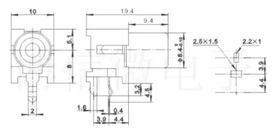 Разъем RCA на 3pin - желтый