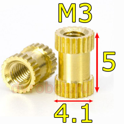 Вставная гайка М3*5-4.1
