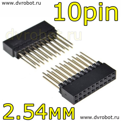 Разъем pc104 - 2.54мм/12.2см/2x10pin