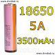 Аккумулятор 18650 Samsung/3500mAh/5A/защита 
