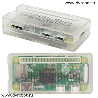 Корпус Raspberry Pi Zero/W - прозрачный