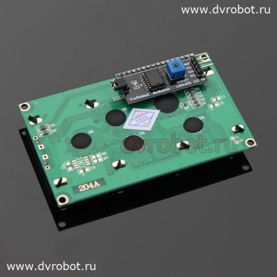 4х20 LCD зеленый IIC/I2C