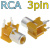 Разъем RCA на 3pin - желтый
