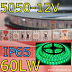 Светодиодная лента 5050/IP65/60LW-зеленая