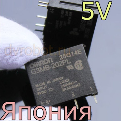Реле Omron 5В DC-AC/Япония