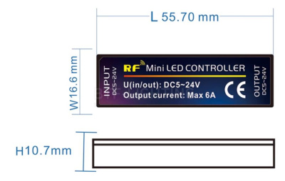 Диммер ленты 5050 контроллера 5-24V/6A