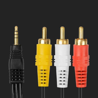 Кабель 3 rca/3.5 Jack - 1.5 метра