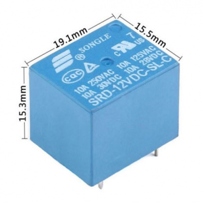 Реле SRD-9VDC-SL-C 10A