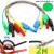 Соединитель закрытый 14AWG/2м - Зеленый